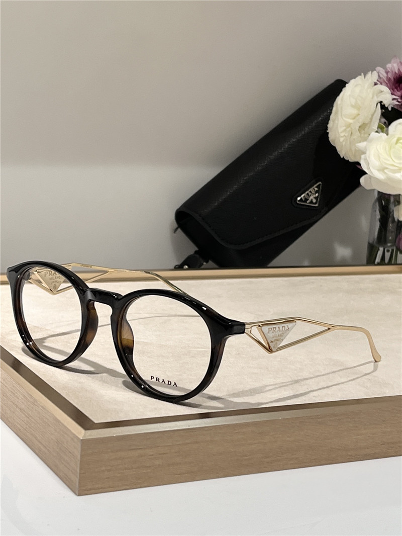Pra*a small round frame plain frame glasses