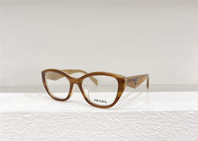 Pra*a stylish triangle logo optical glasses frames