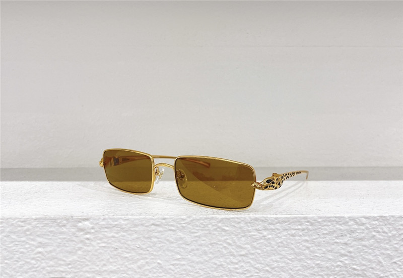 C A R T I E R Rimless Leopard Sunglasses
