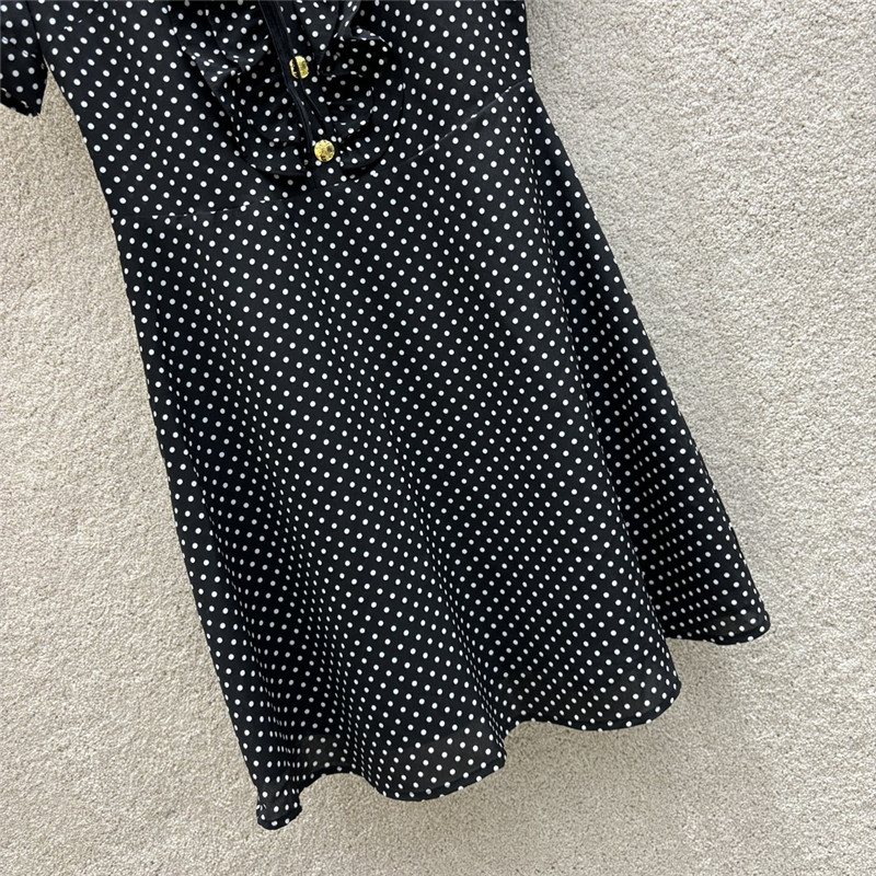 Ce1i*e ribbon polka dot dress replica designer clothes
