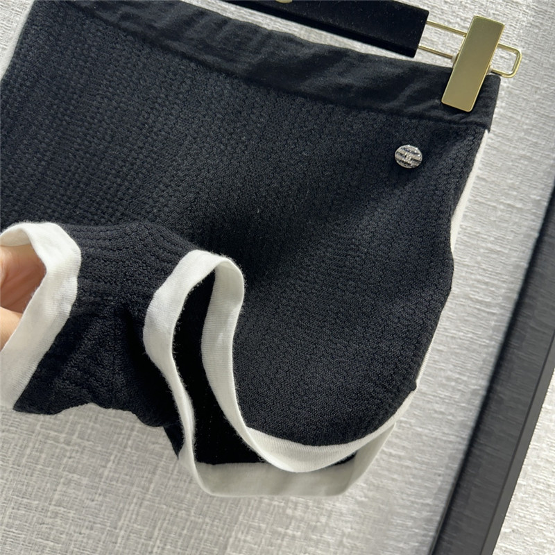 Ch**el knitted white shorts replica designer clothes