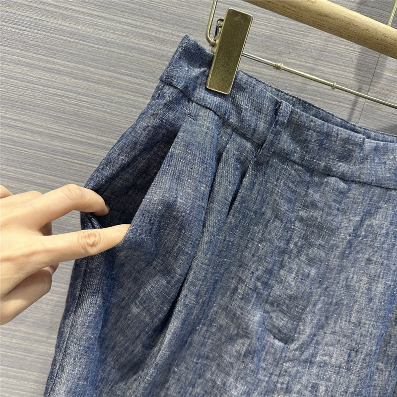 The R0w cotton and linen suit shorts replica clothing sites