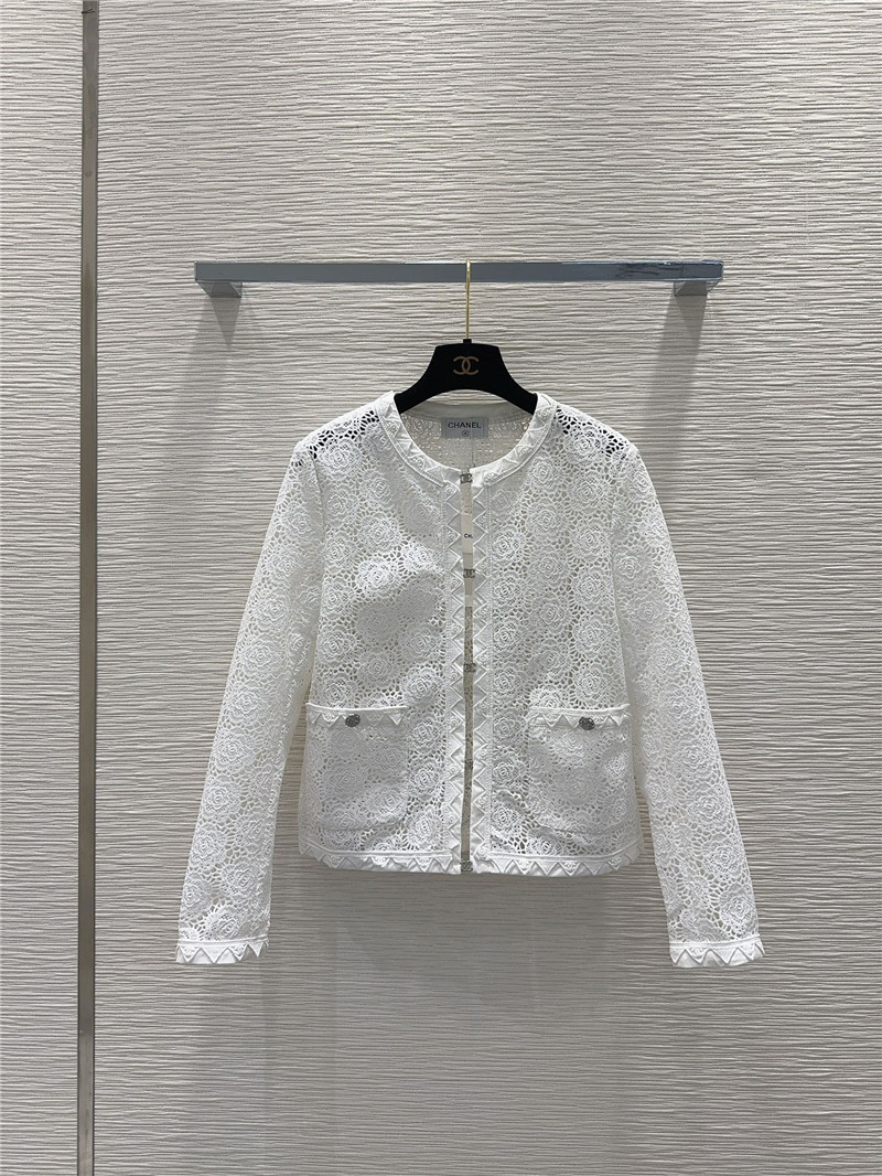 Ch**el water soluble flower jacket replica designer clothes