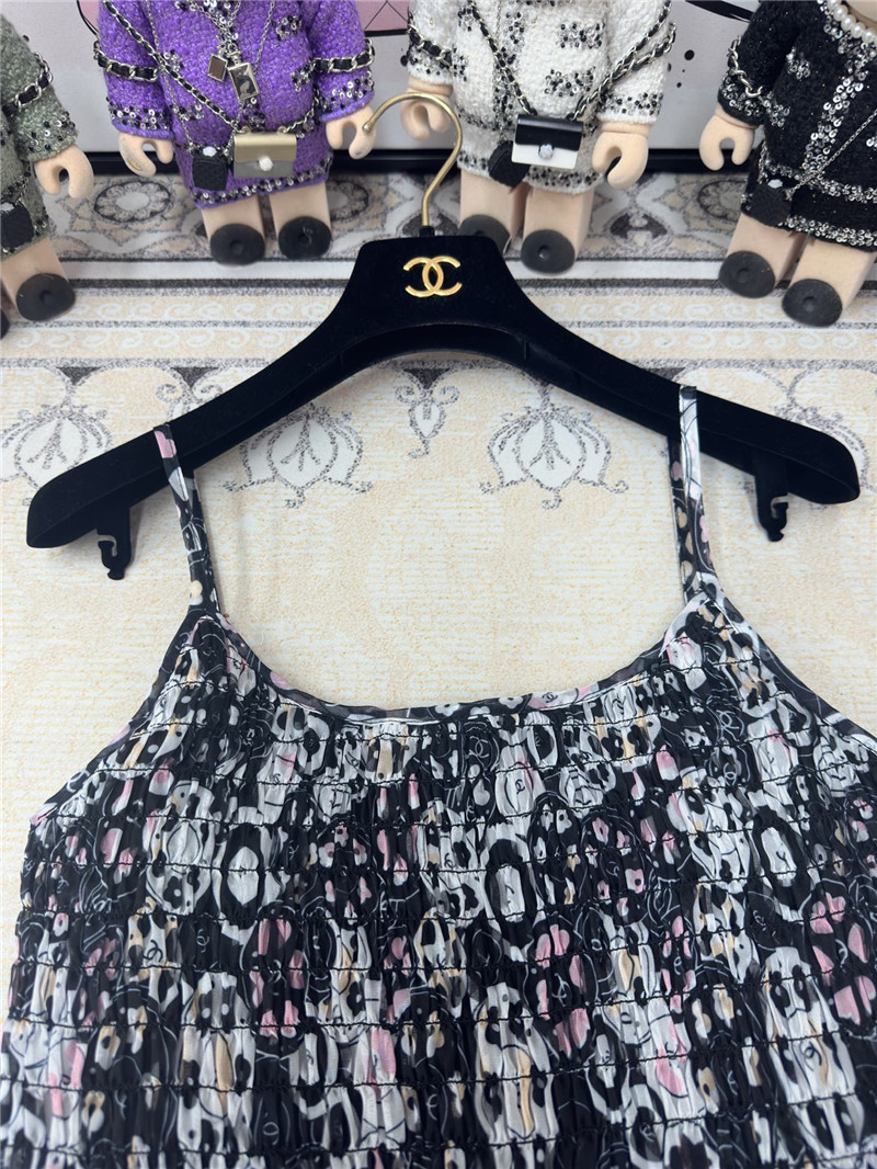 Ch**el suspender dress replica designer clothes