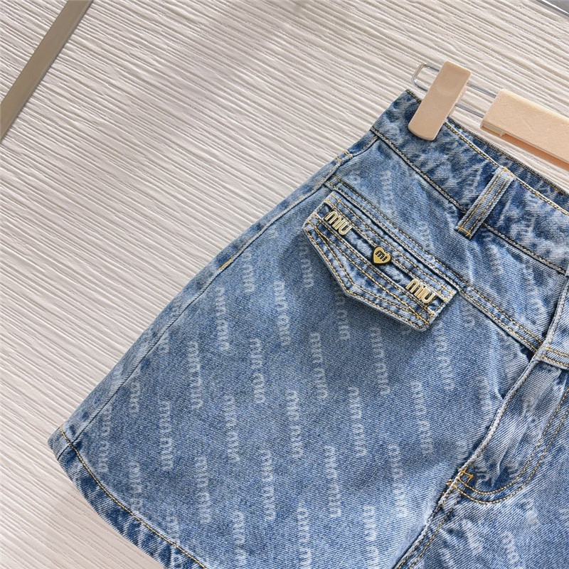 M1um1u denim shorts cheap replica designer clothes