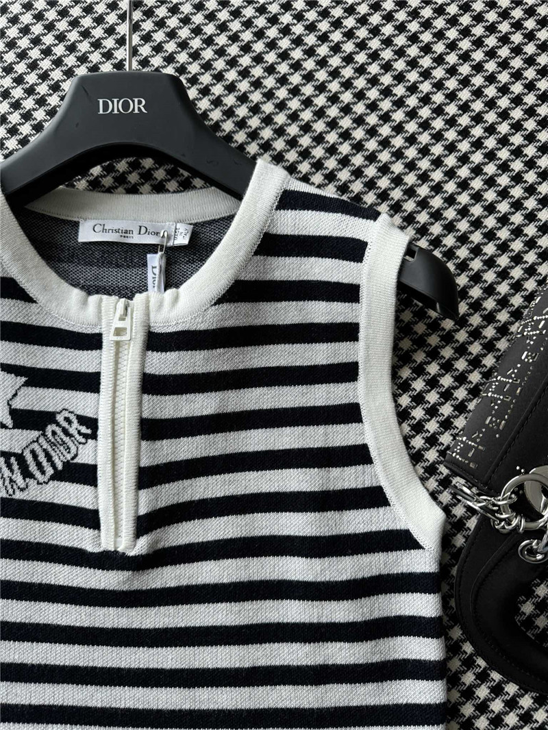 D10r knitted striped vest replicas clothes