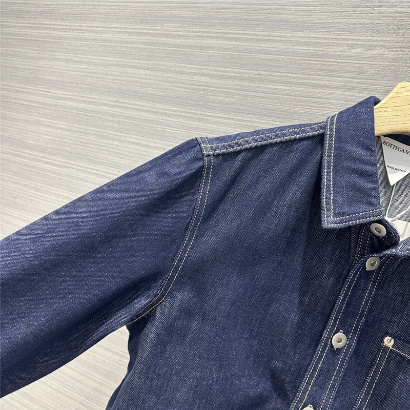 b0tt*ga Ven*ta denim blue original color denim suit replica clothes
