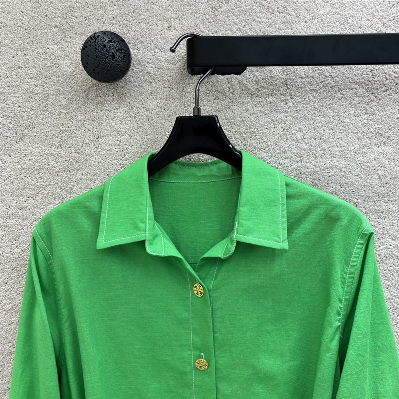 Tory Burch linen lapel shirt cheap replica designer clothes