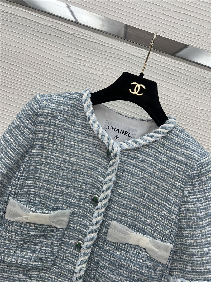 Ch**el new short sleeve jacket replica designer clothing websites