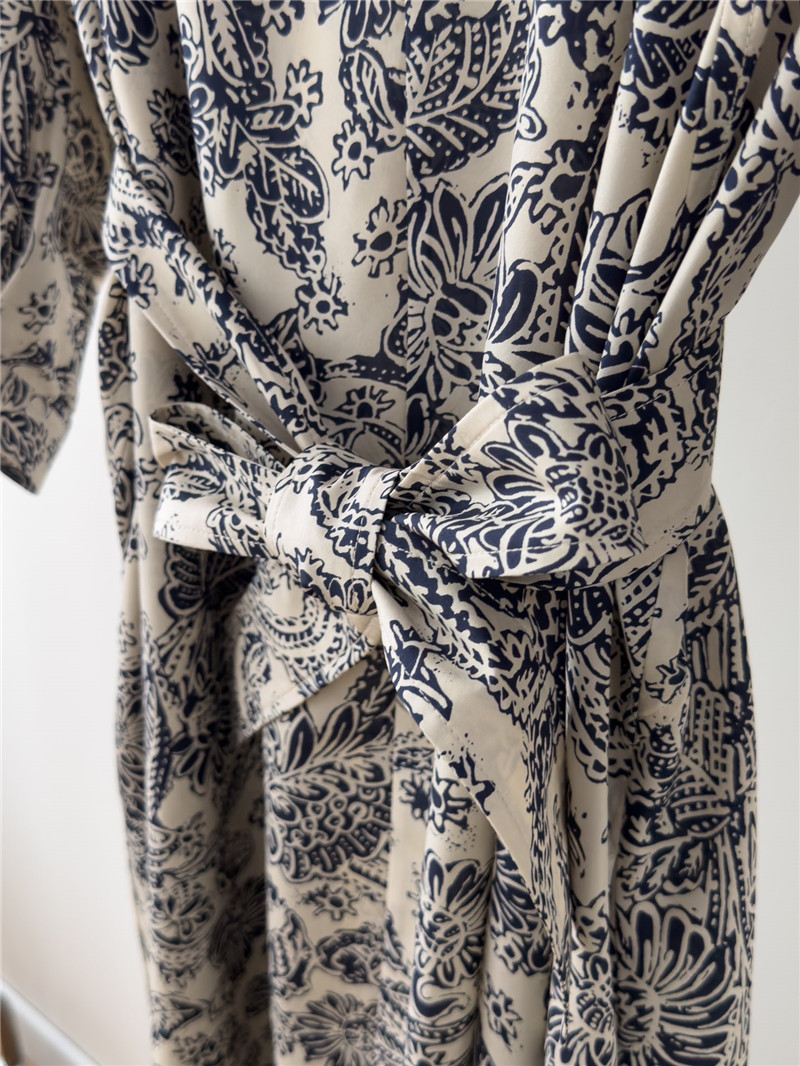 L0r0 P1ana printed mulberry silk dress replica d&g clothing
