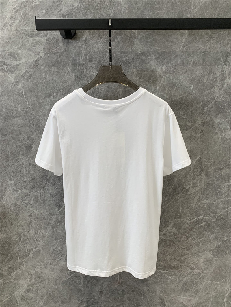 F**di ff letter print short-sleeved t-shirt replica d&g clothing