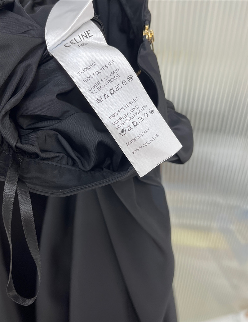 Ce1i*e black flared midi skirt