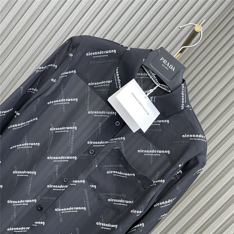 A1exa*der wang printed see-through shirt replicas clothes