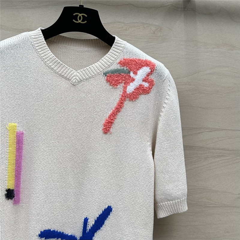 Vanitoo fireworks crocheted wool sweater replica d&g clothing