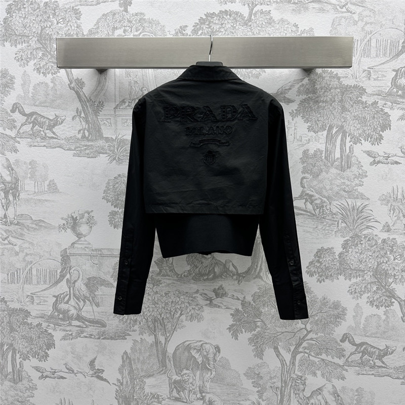 Pra*a fake two piece slim shirt replica d&g clothing