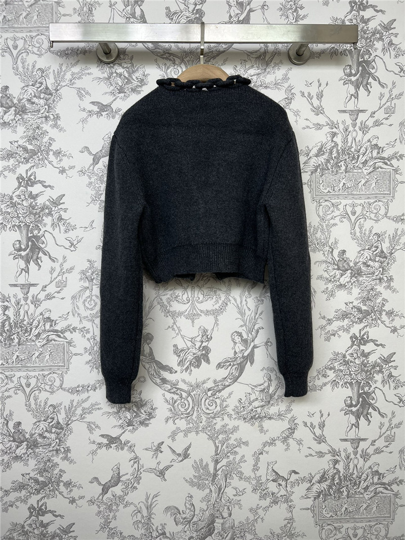 A1exa*der wang chain-trim v-neck cardigan