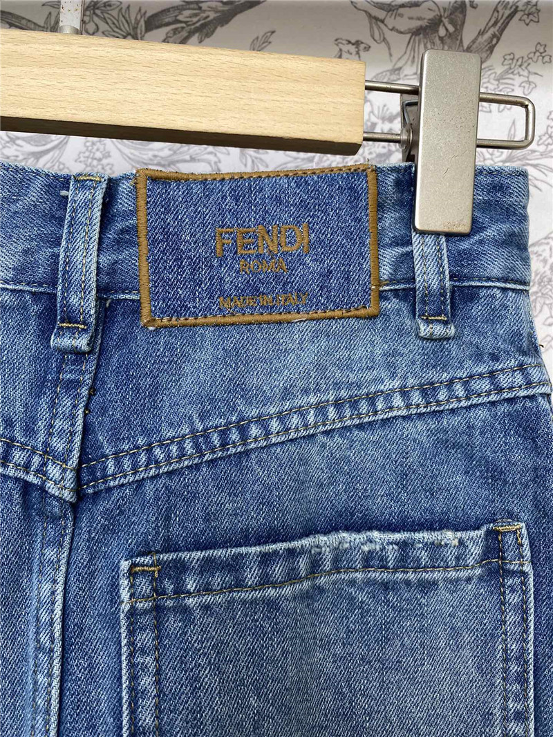 F**di tassel hip-hugging denim skirt replica d&g clothing