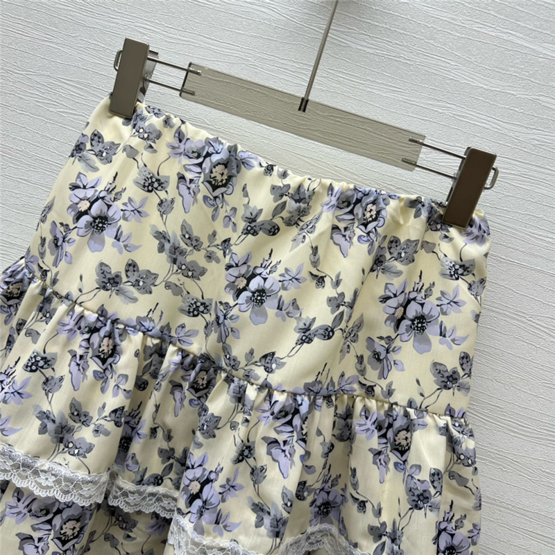 Pra*a resort style floral skirt replica clothing sites