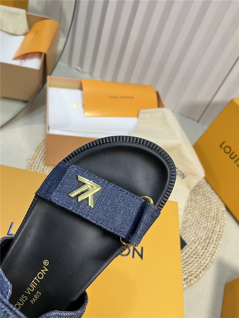 l0vis Vvtt0n lv catwalk style thick sole sandals replica shoes