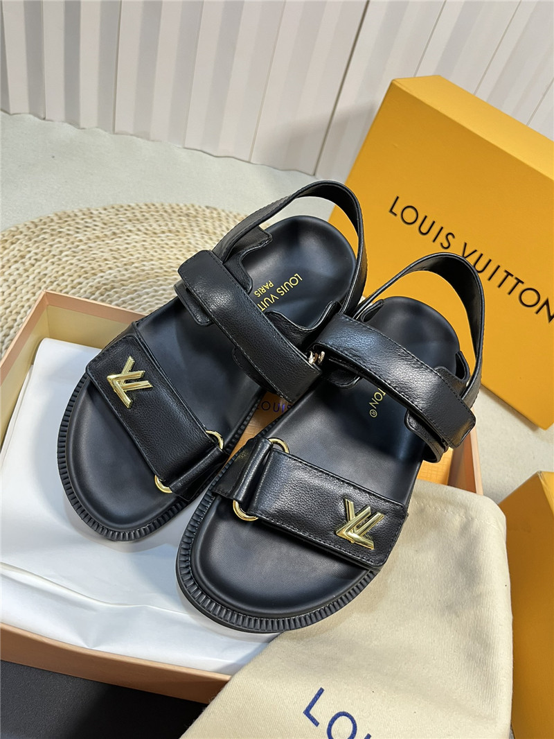 l0vis Vvtt0n lv catwalk style thick sole sandals replica shoes
