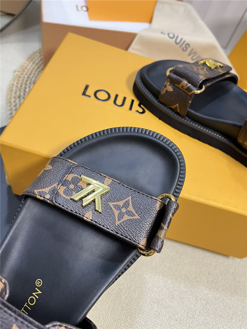 l0vis Vvtt0n lv catwalk style thick sole sandals replica shoes