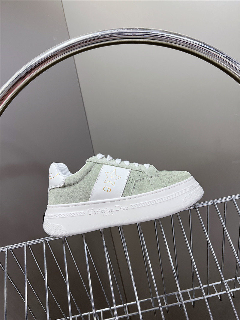 D10r green platform sneakers for women