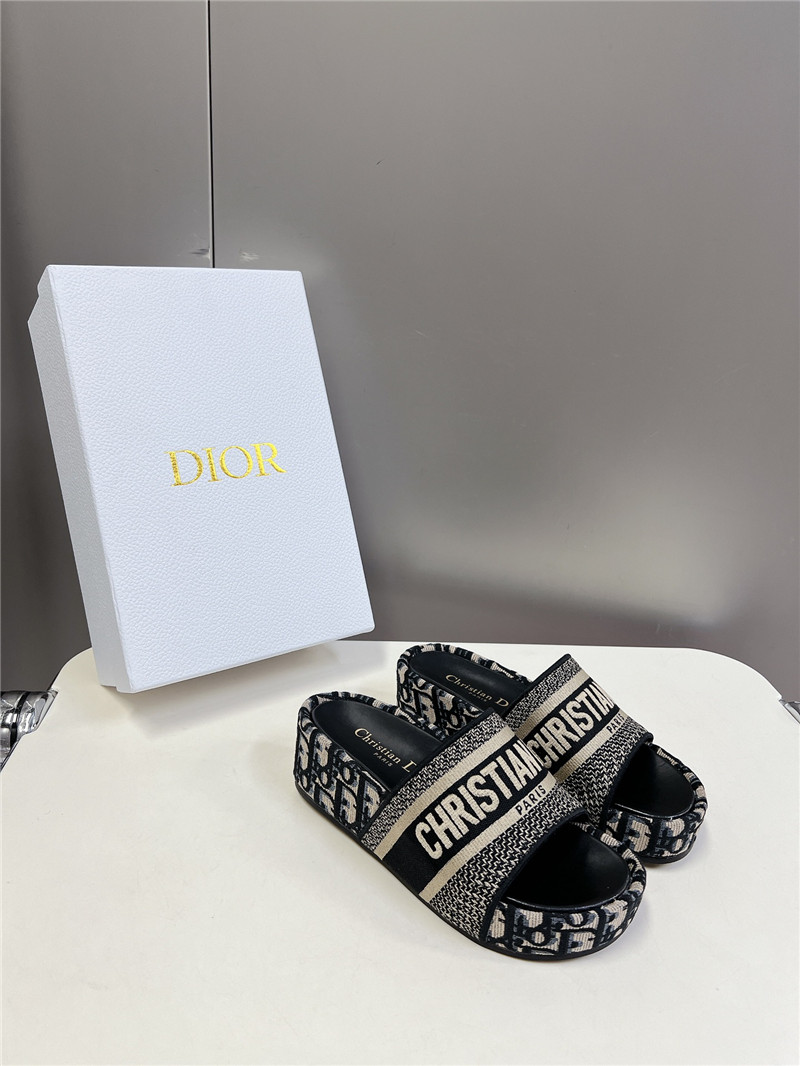 D10r printed platform slippers replica designer shoe