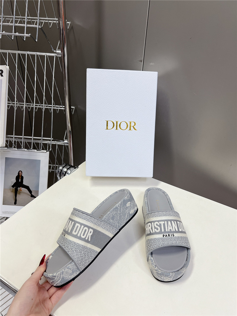 D10r printed platform slippers replica designer shoe