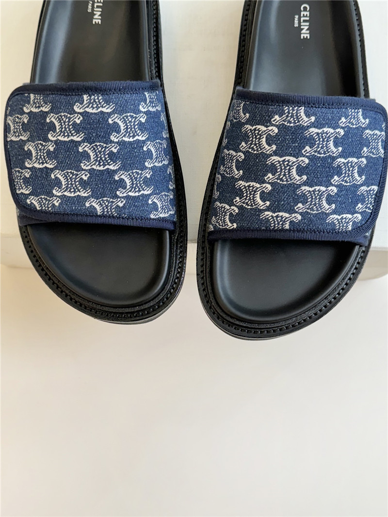 Ce1i*e flat micro label sandals slippers replica shoes
