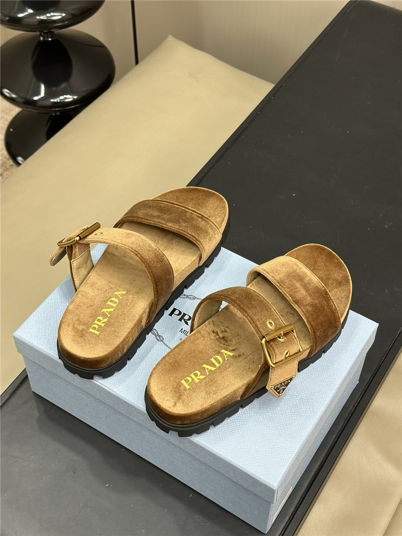 pra*a velvet sandals ma1s0n Marg*e1a replica shoes