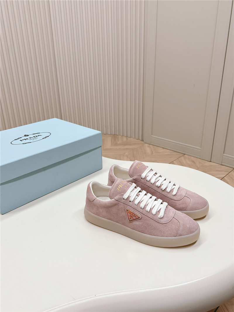 Pra*a pink low top sneakers for women