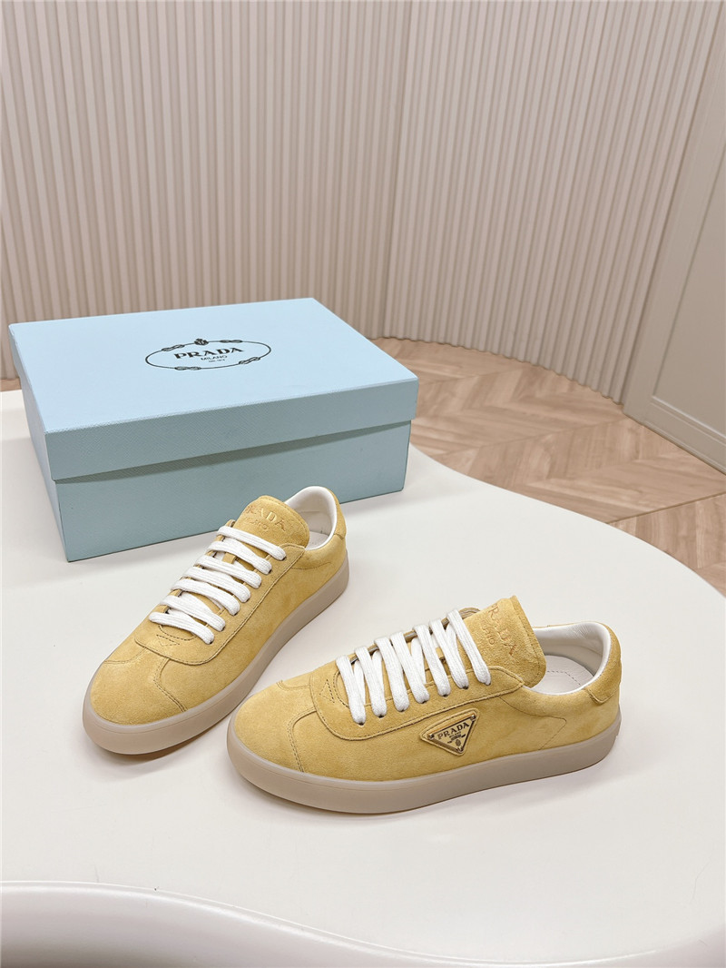 Pra*a yellow low top sneakers for women