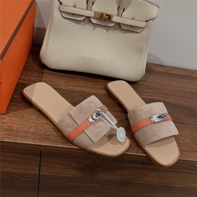 H**me5 kelly buckle slippers replica designer shoes
