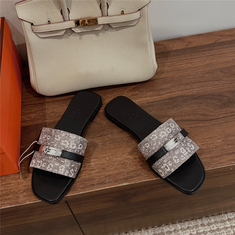 H**me5 kelly buckle slippers replica designer shoes