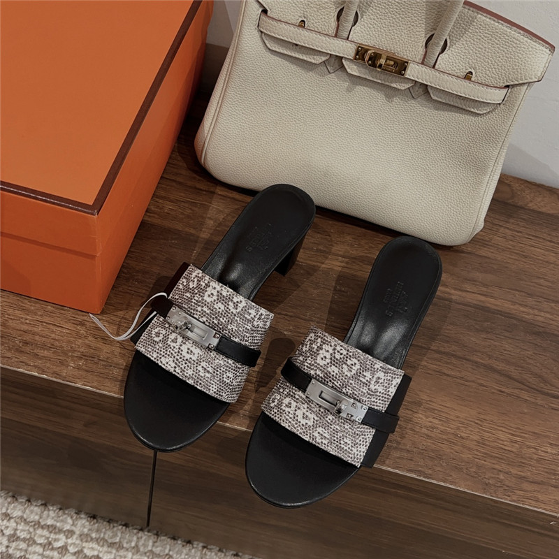 H**me5 kelly buckle slippers replica designer shoes