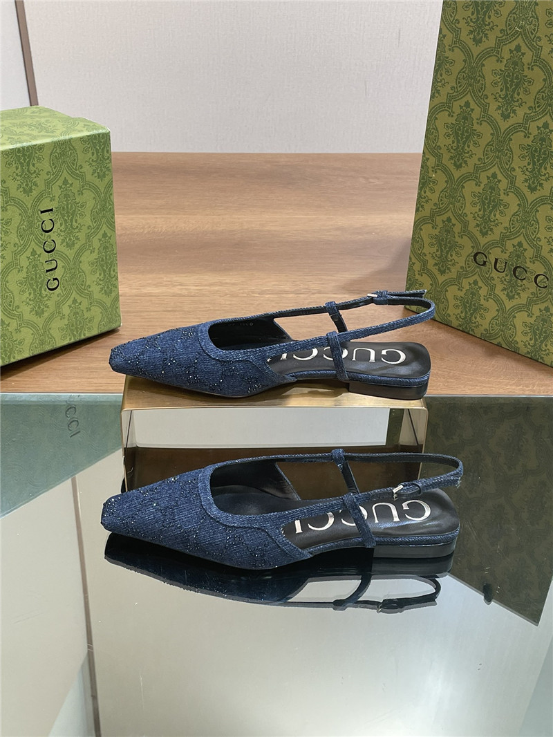 Gvc*1 small square toe back sandals replica shoes