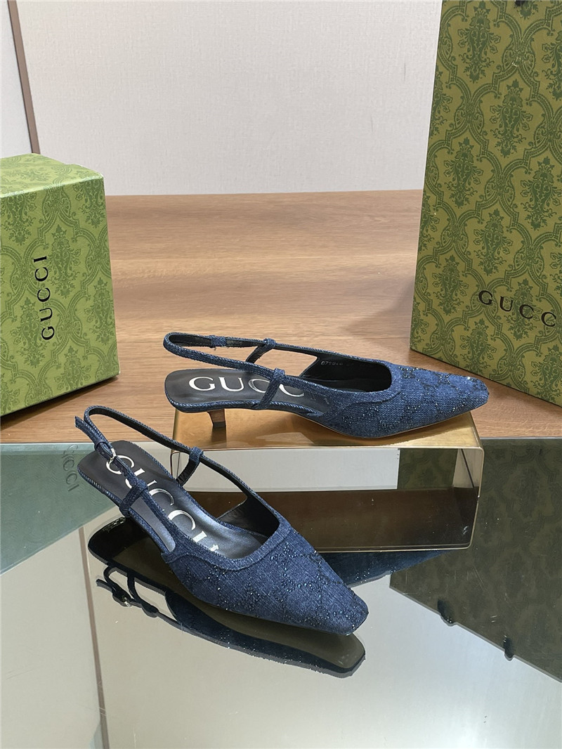 Gvc*1 small square toe back sandals replica shoes
