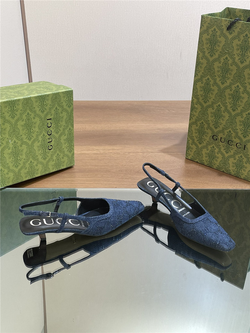 Gvc*1 small square toe back sandals replica shoes