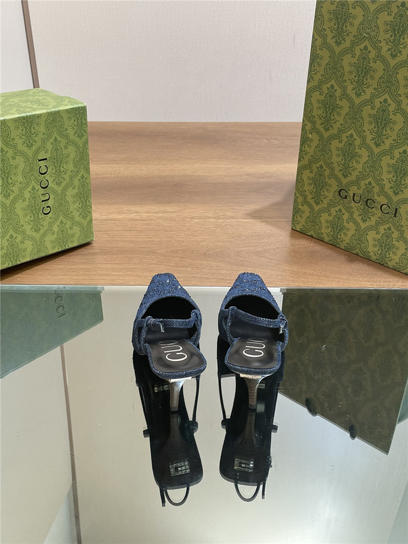 Gvc*1 small square toe back sandals replica shoes