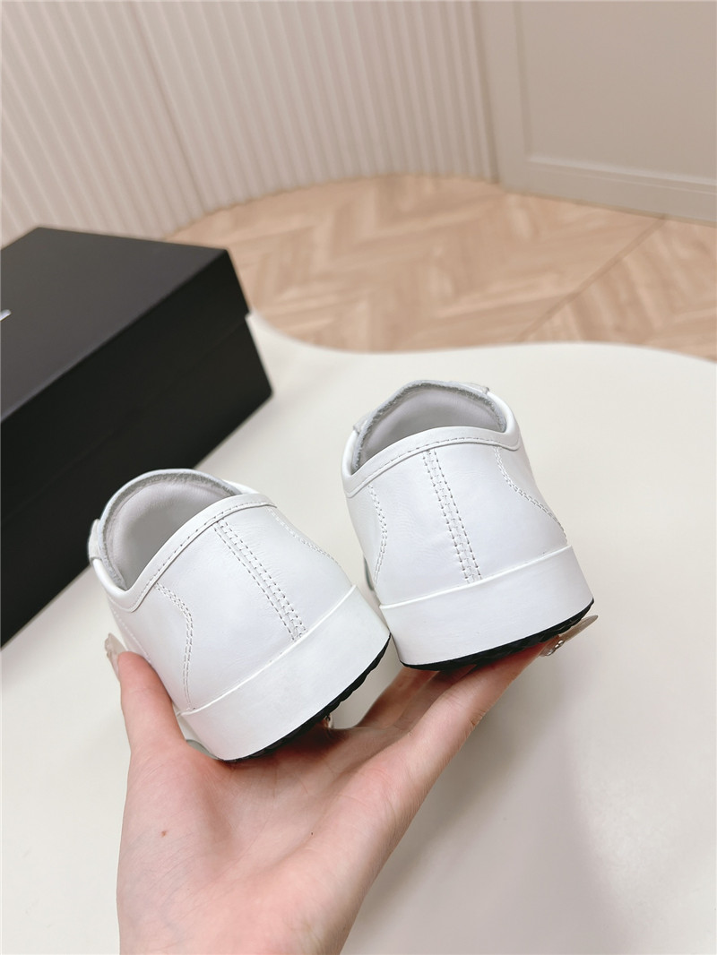Ch**el white low top sneakers