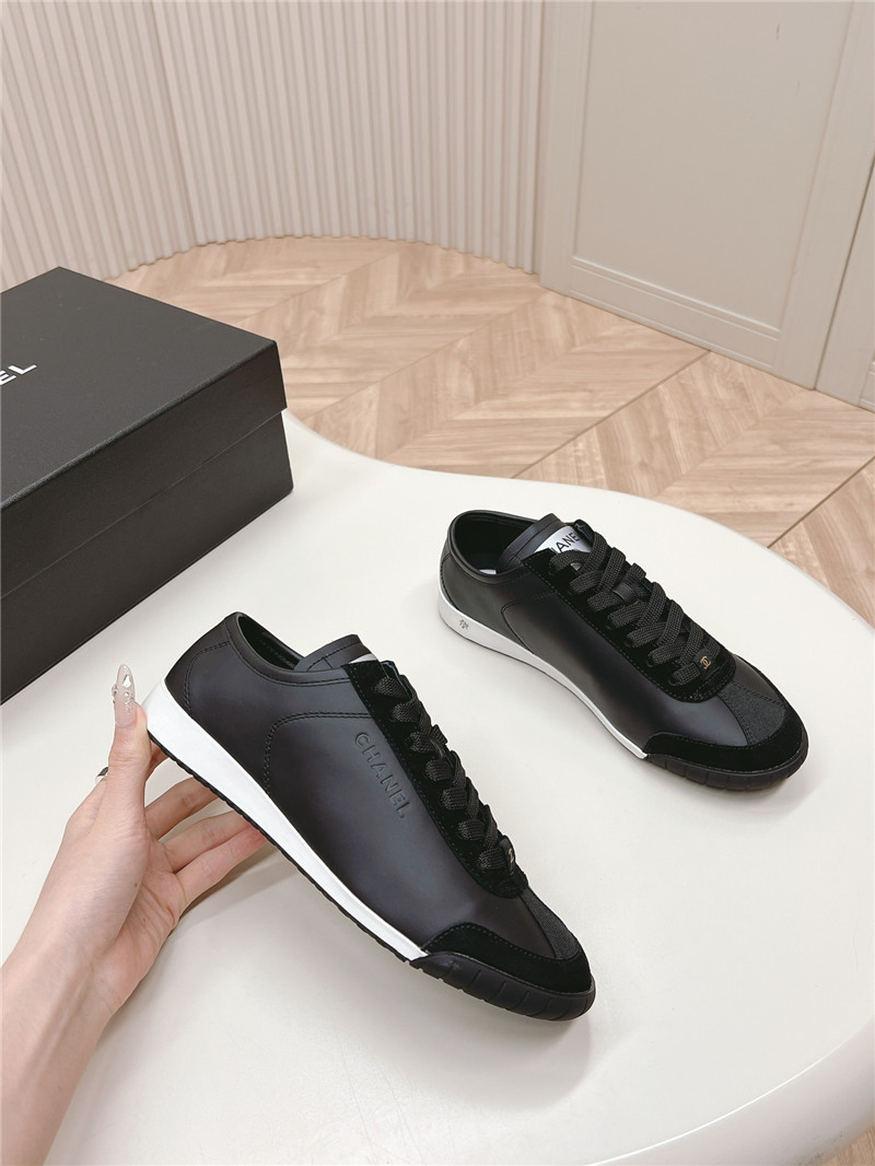 Ch**el black low top sneakers