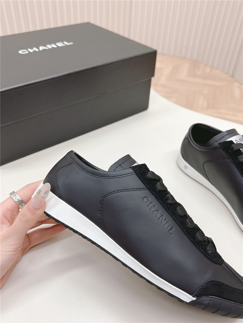 Ch**el black low top sneakers