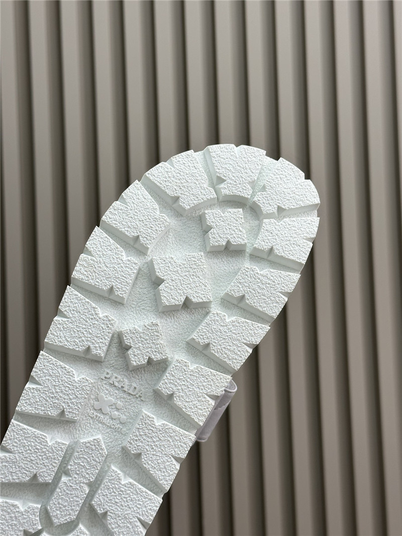 Pra*a double strap lambskin slippers replica designer shoes