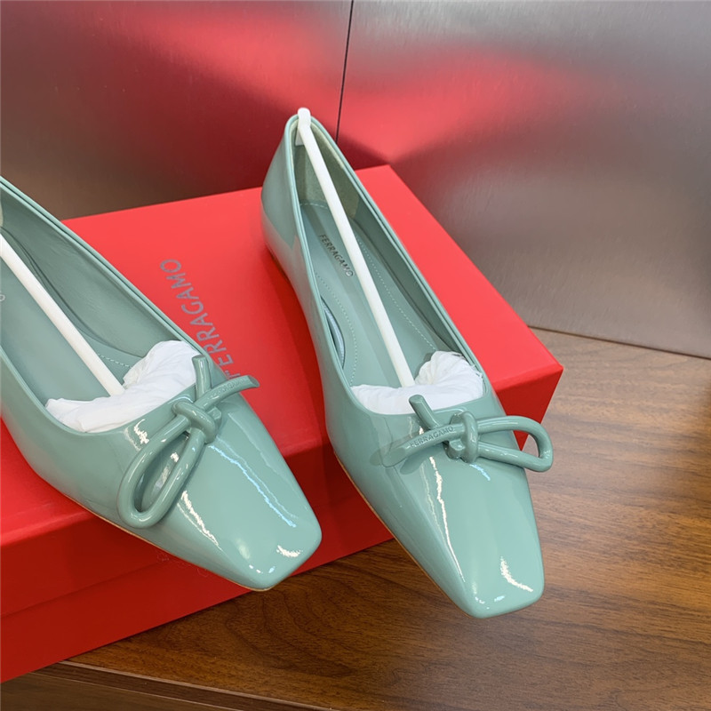 Salvatore Ferragamo bow pumps for women replica shoes