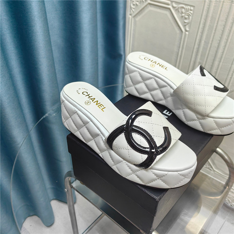 Ch**el large pair of c slippers replica shoes