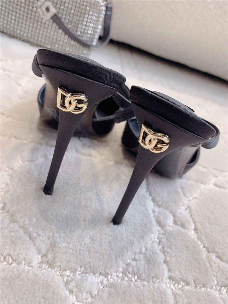 Dolce & Gabbana d&g rhinestone high heels replica shoes