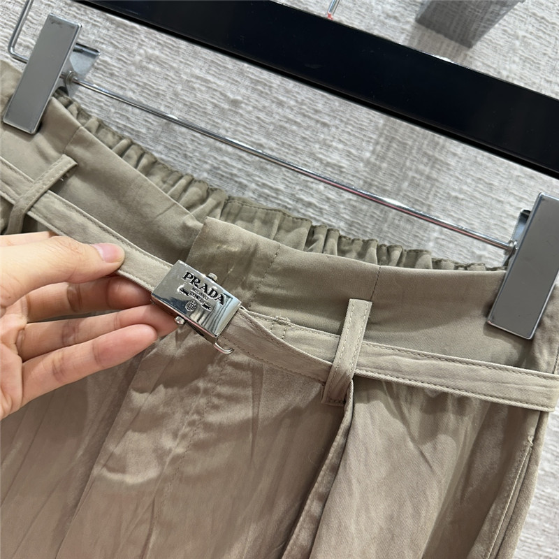 Pra*a washed wrinkled casual pants replica clothing sites
