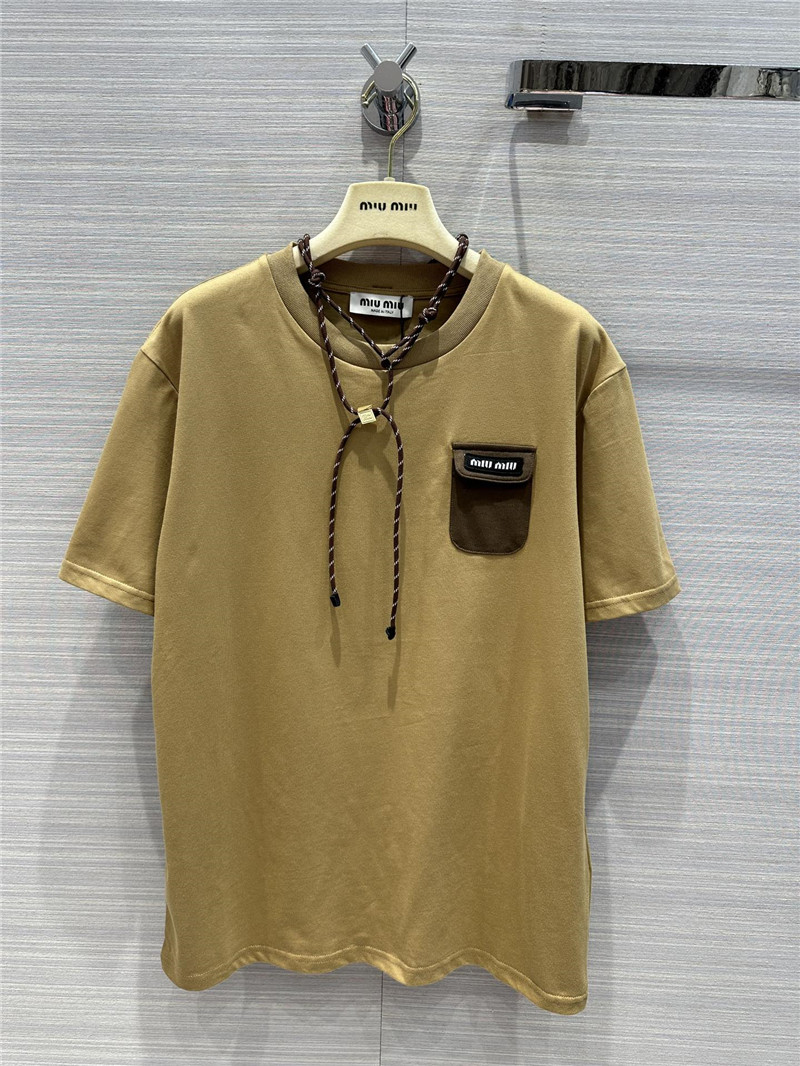 M1um1u necklace design temperament t-shirt replica clothing