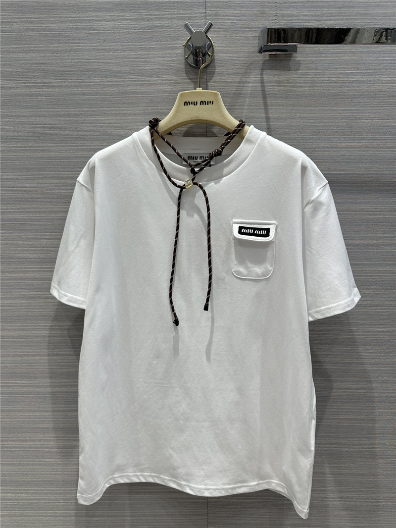 M1um1u necklace design temperament t-shirt replica clothing