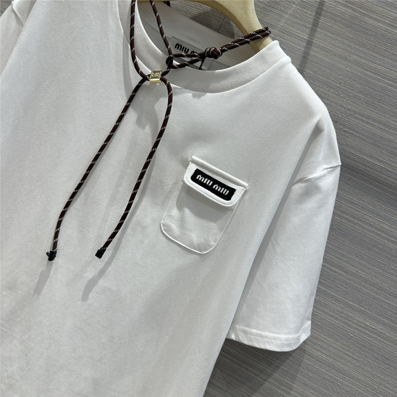M1um1u necklace design temperament t-shirt replica clothing